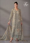 Riva By T&M Pure Silk Jari Printed Embroidery Dress Material Wholesale Online